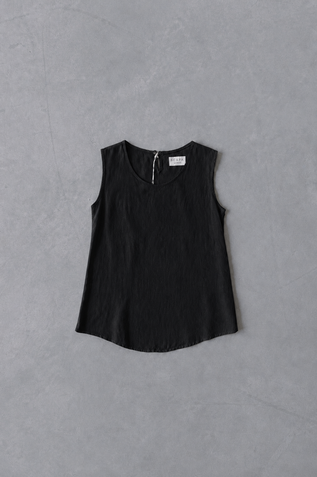 LINEN SHIRT TOP LOUCILLE - BLACK/RED/DARK BEIGE