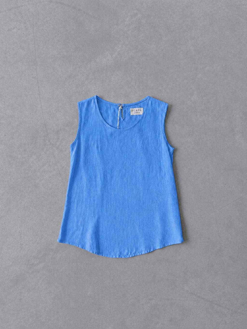 LINEN SHIRT TOP  LOUCILLE - BLUE/PINE