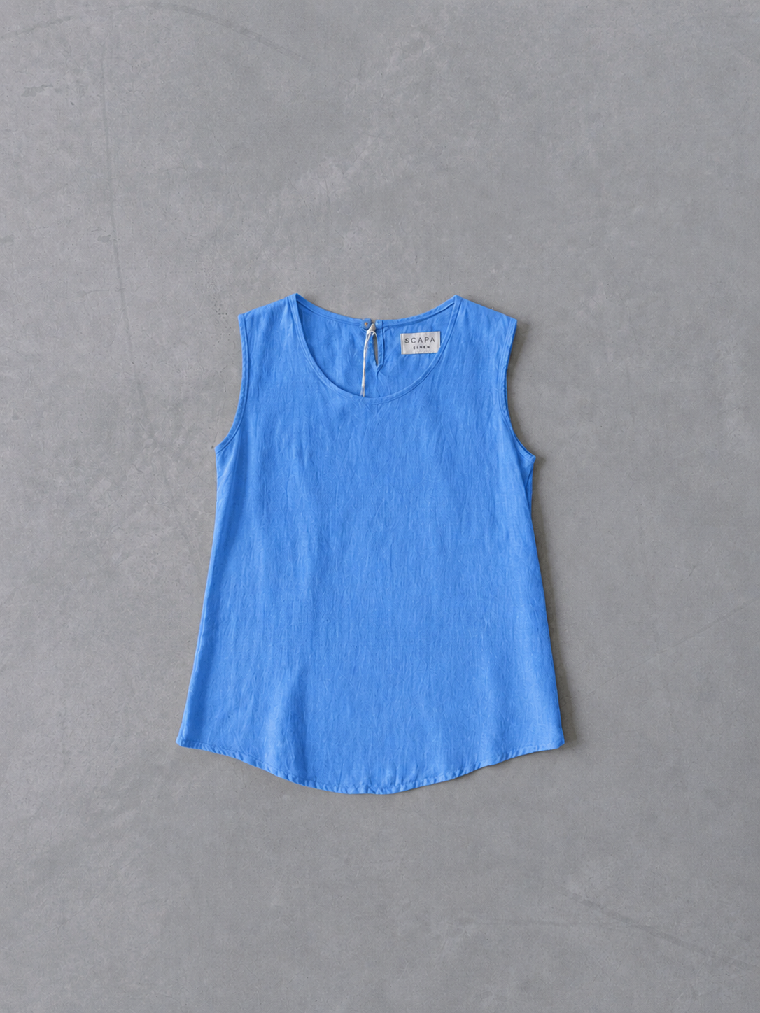 LINEN SHIRT TOP  LOUCILLE - BLUE/PINE - SHIRTS - SCAPA FASHION - SCAPA OFFICIAL