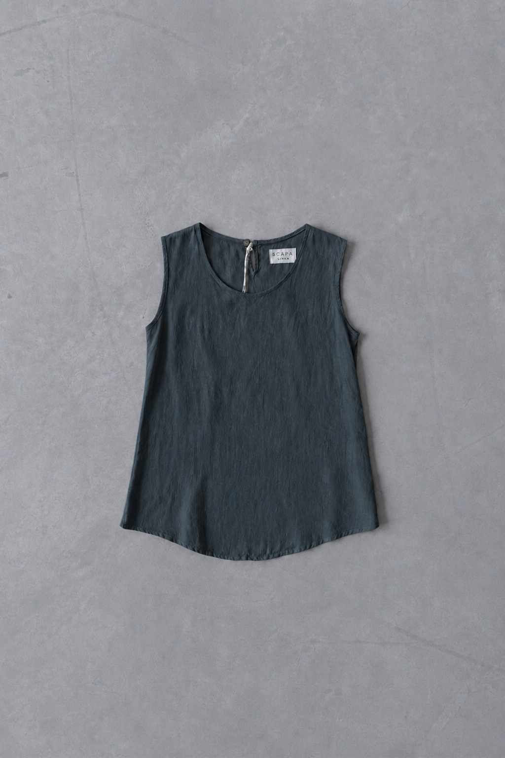 LINEN SHIRT TOP  LOUCILLE - BLUE/PINE