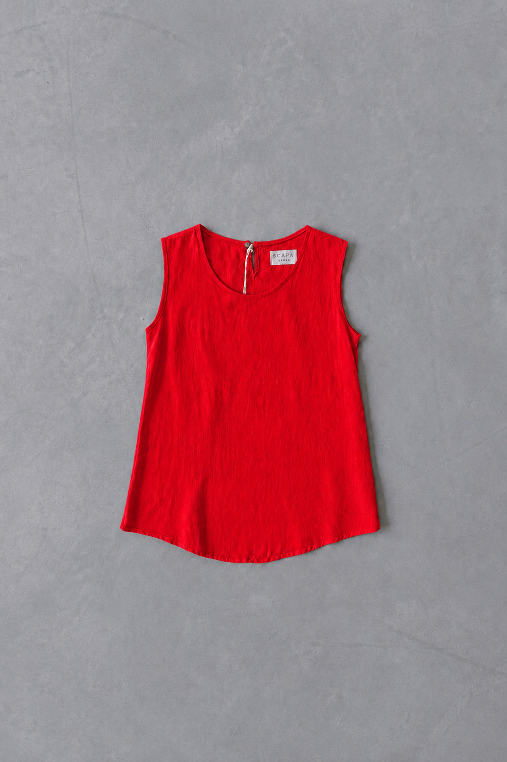 LINEN SHIRT TOP LOUCILLE - BLACK/RED/DARK BEIGE