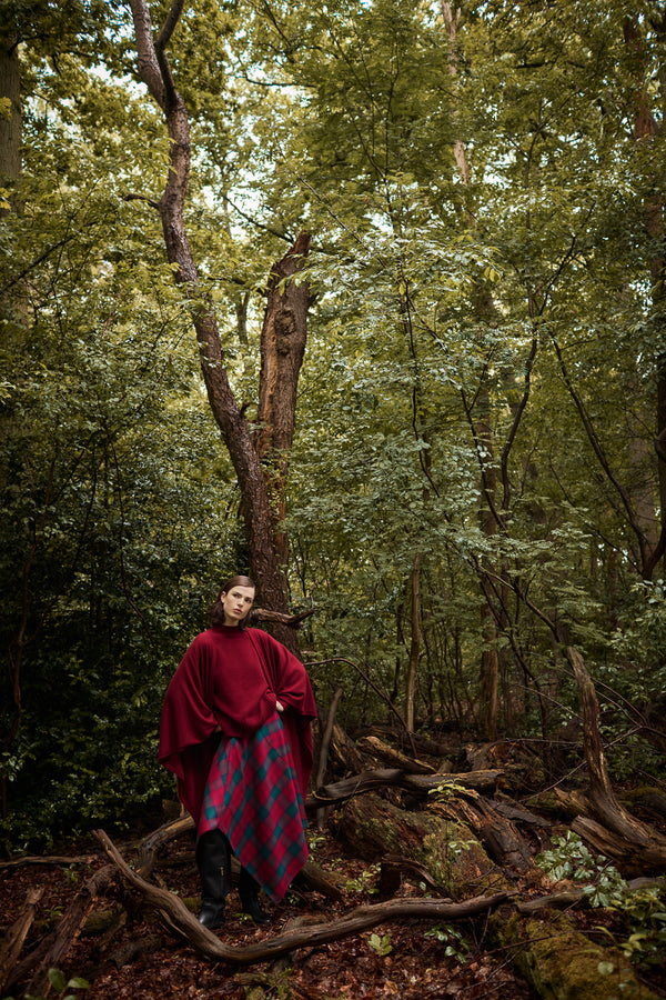 SKIRT HAILEY - RED - SKIRTS - SCAPA FASHION - SCAPA OFFICIAL