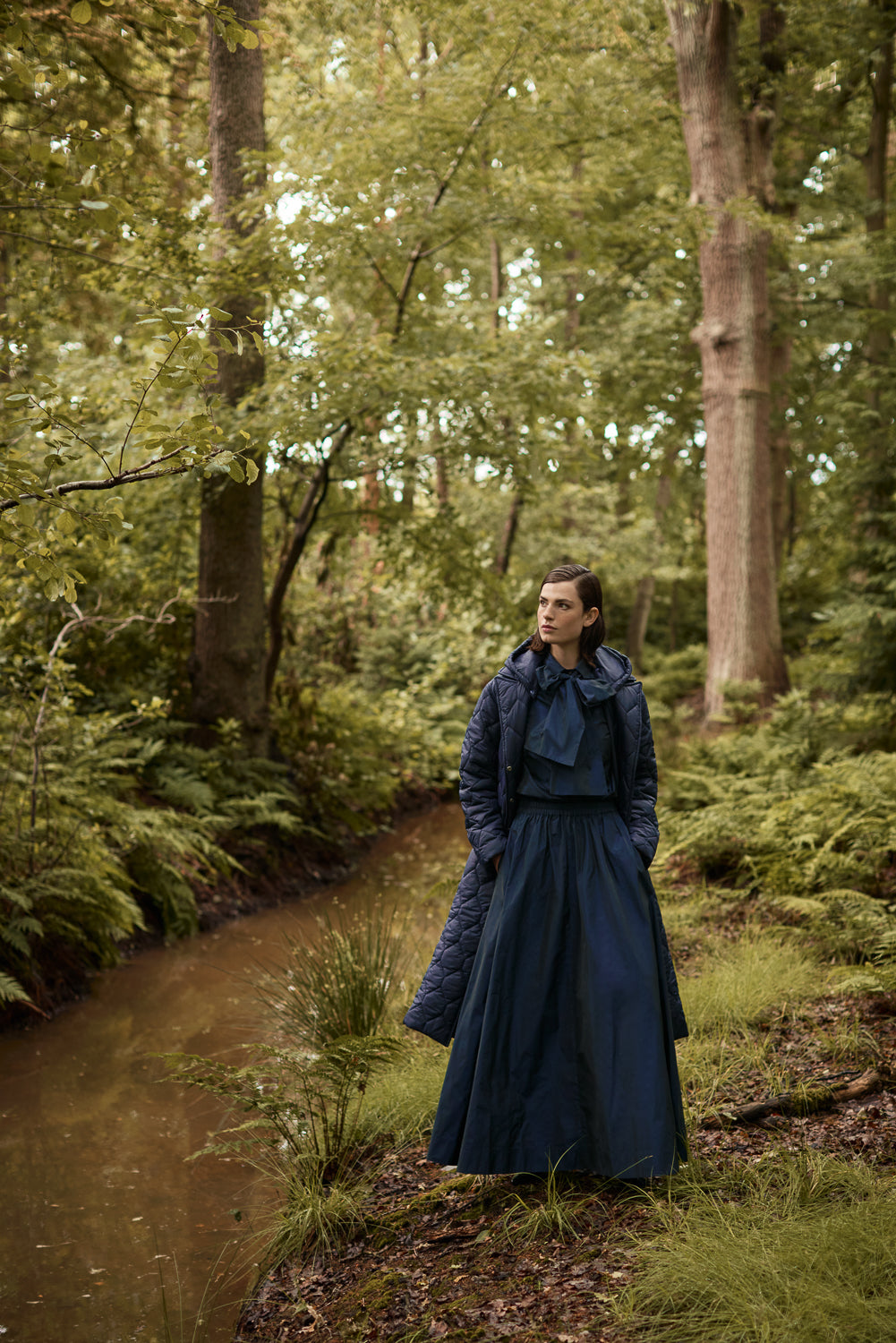 TAFFETA ODINA MAXI SKIRT - SKIRTS - SCAPA FASHION - SCAPA OFFICIAL