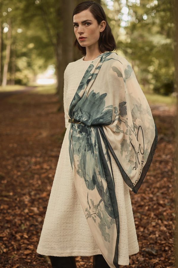 BOUCLÉ COTTON JASMINE DRESS - DRESSES - SCAPA FASHION - SCAPA OFFICIAL