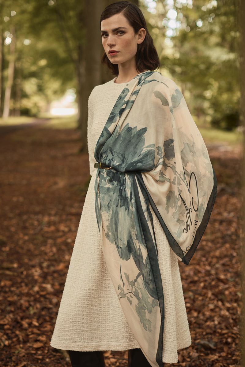 BOUCLÉ COTTON JASMINE DRESS - DRESSES - SCAPA FASHION - SCAPA OFFICIAL