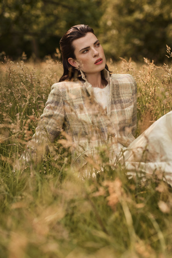 VIRGIN WOOL PLAID JACKET SHERWOOD - JACKETS - SCAPA FASHION - SCAPA OFFICIAL