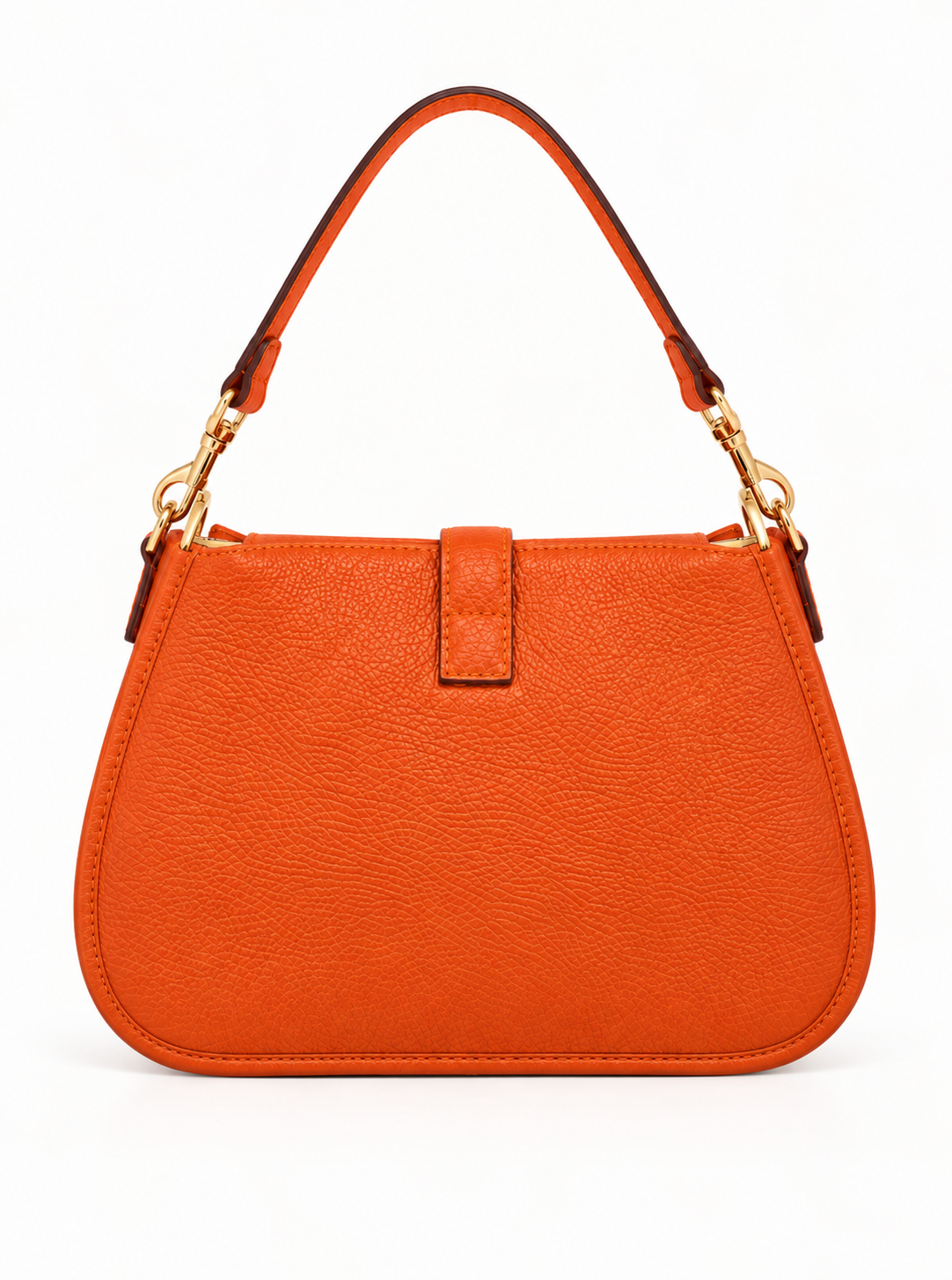 LEATHER HANDBAG MARTA - COGNAC - BAGS - SCAPA FASHION - SCAPA OFFICIAL