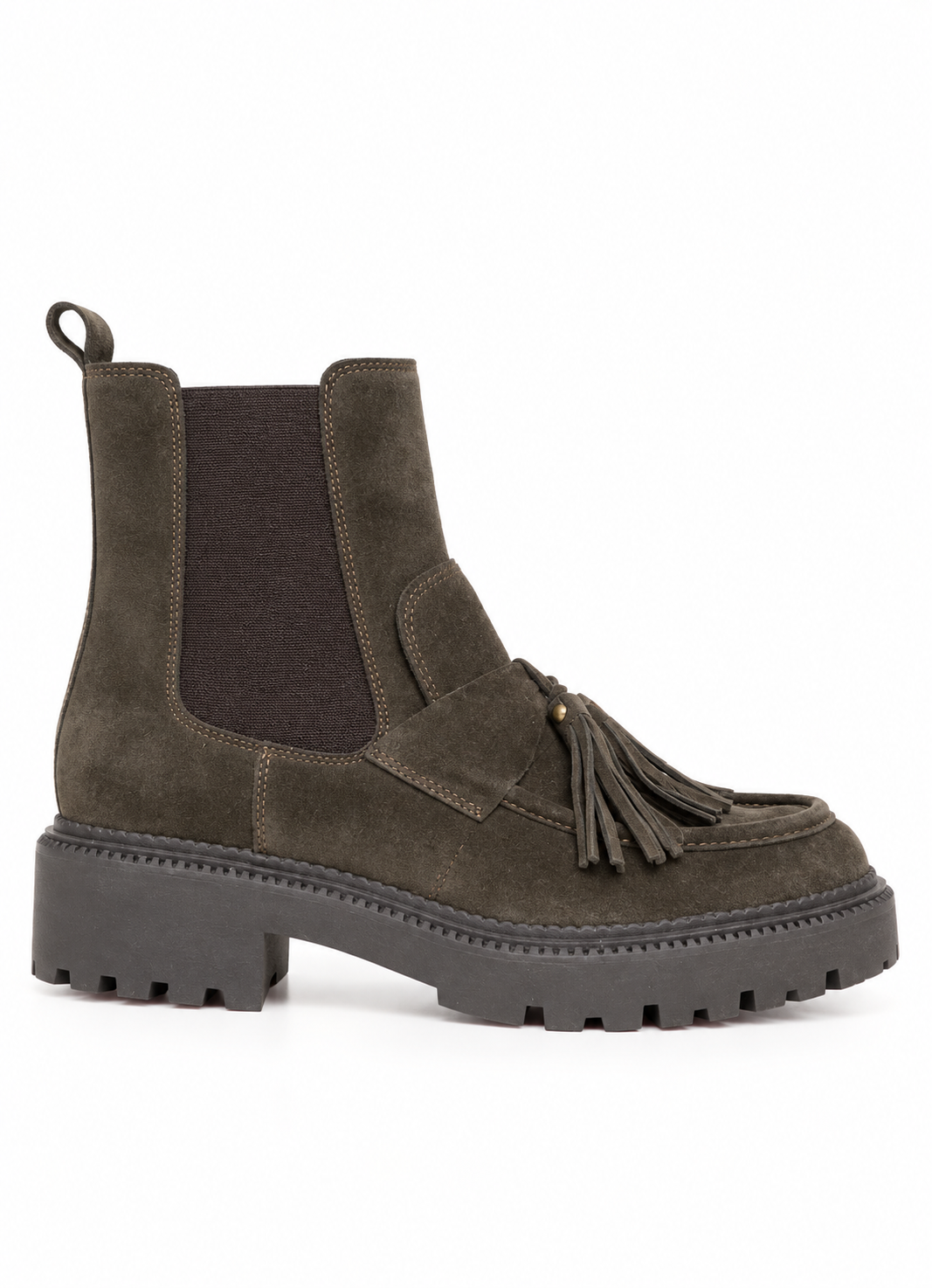 SUEDE ANKLE BOOT - DARK BROWN - SHOES - SCAPA FASHION - SCAPA OFFICIAL