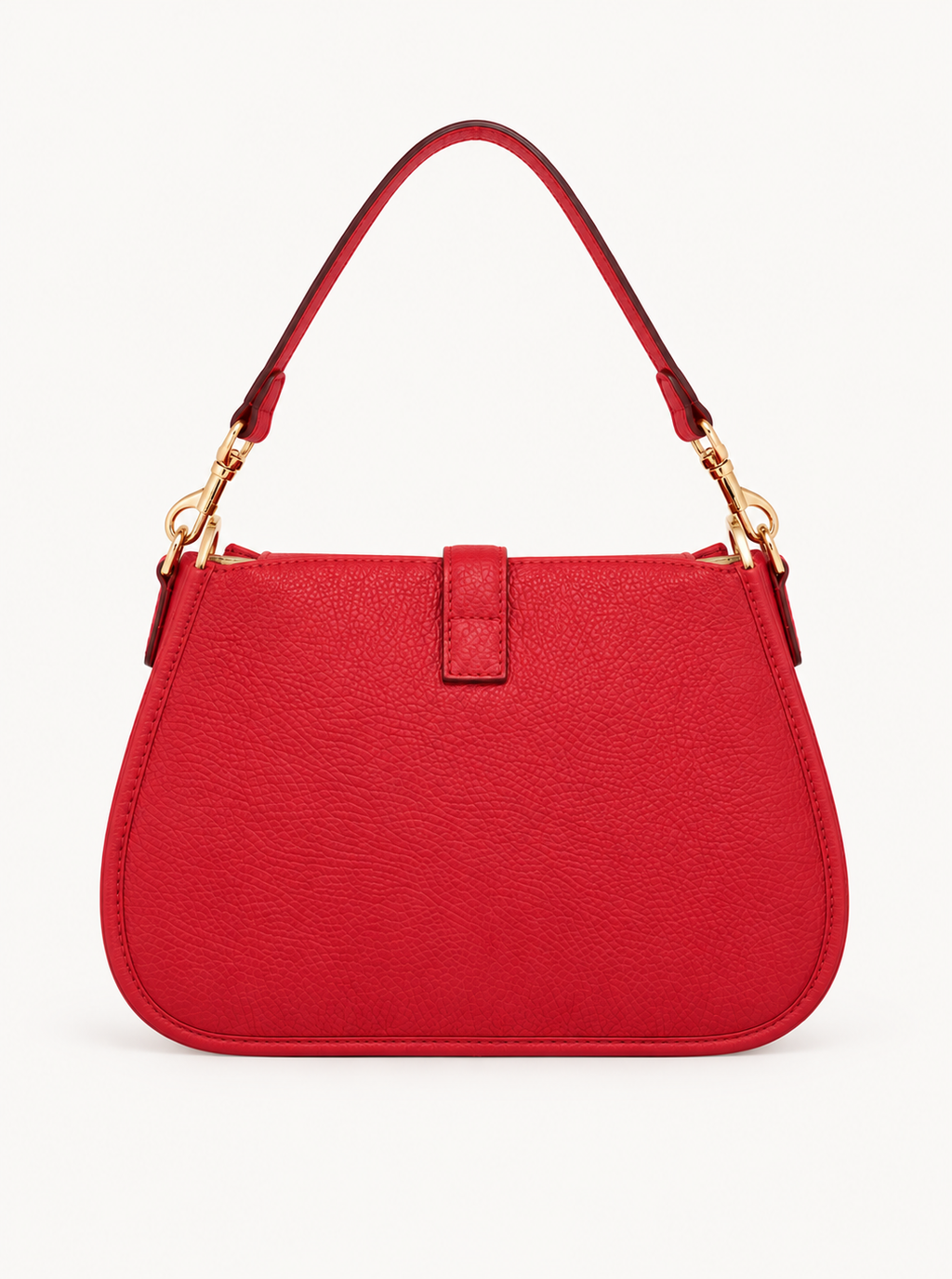 LEATHER HANDBAG MARTA - RED
