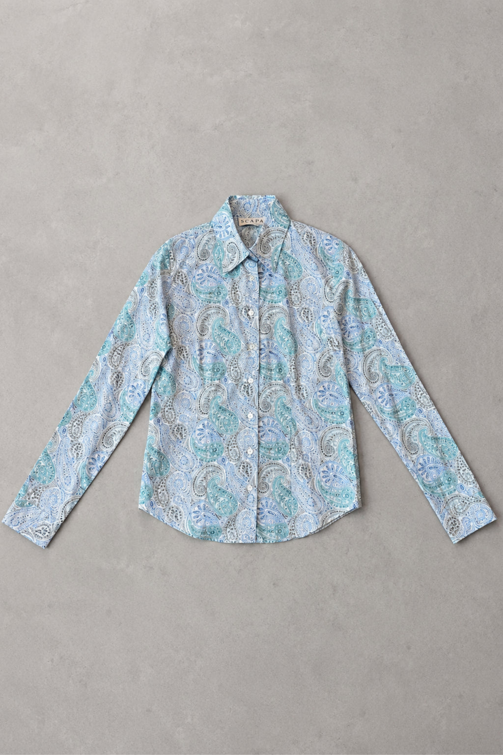 COTTON SHIRT NATALIE BIS - BLUE PAISLEY