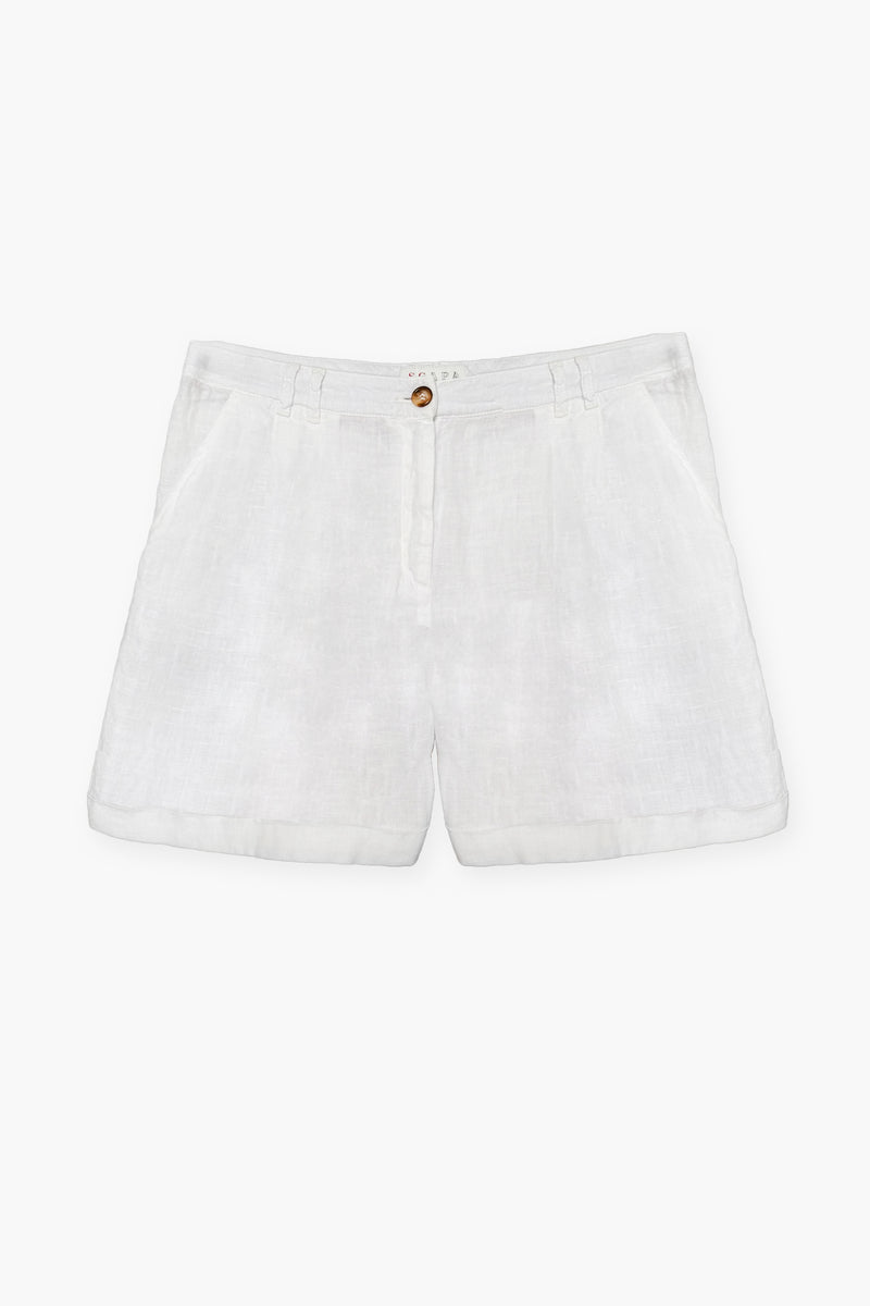 LINEN SHORTS NICO - TROUSERS - SCAPA FASHION - SCAPA OFFICIAL
