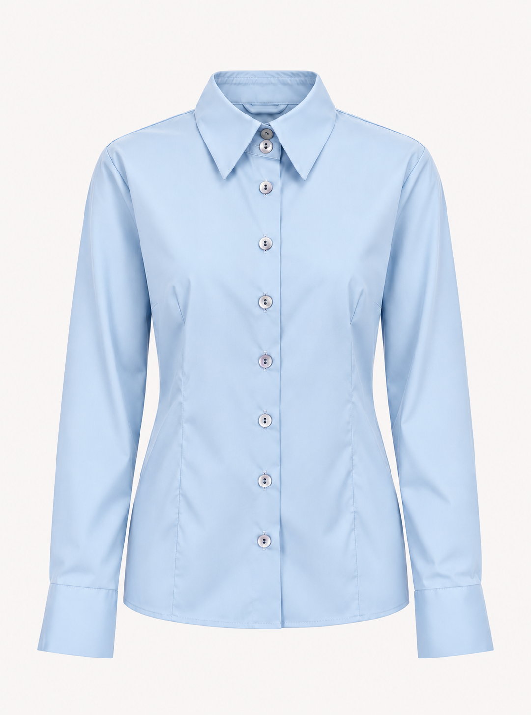 COTTON SHIRT NATALIA - LIGHT BLUE