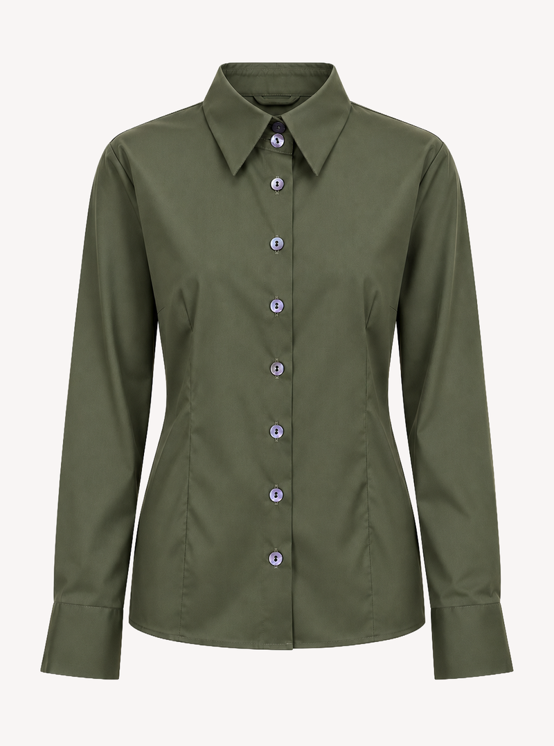 SHIRT NATALIA - DK. KHAKI