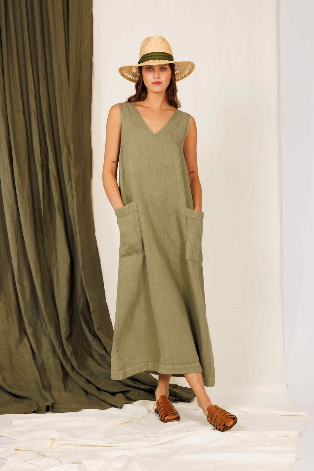 DRESS SAGE - DRESSES - SCAPA FASHION - SCAPA OFFICIAL