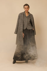 HERRINGBONE WOOL ALPACA BLEND JACKET IVY-DARK BROWN - JACKETS - SCAPA FASHION - SCAPA OFFICIAL