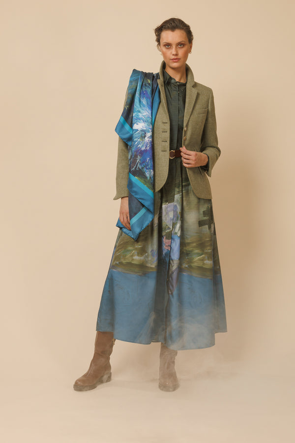 ABSTRACT PRINT MAXI-STYLE DRESS BABY