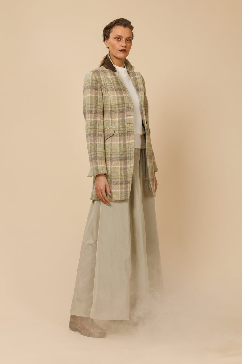 TAFFETA ODINA MAXI SKIRT - SAND