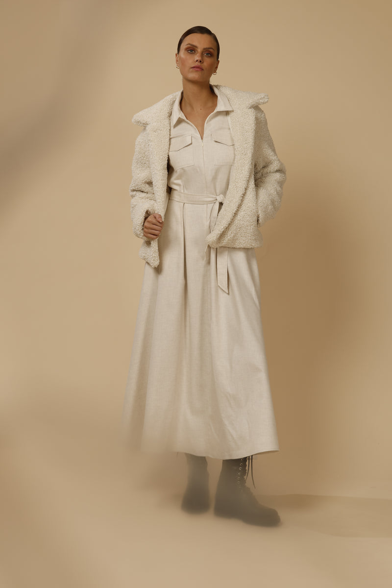 WARM TEDDY COAT LIVANA - COATS - SCAPA FASHION - SCAPA OFFICIAL