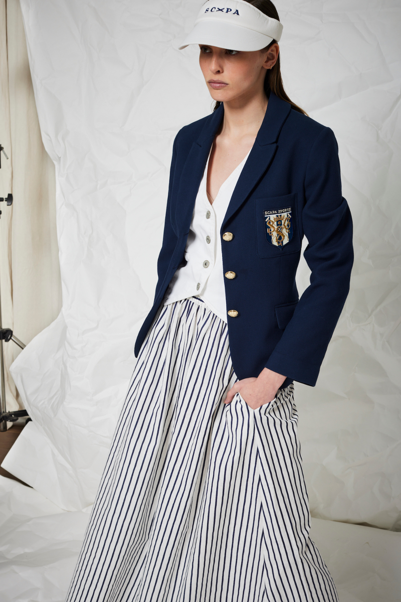 TWILL JERSEY COLLEGE JACKET TRUMAN B - JACKETS - SCAPA FASHION - SCAPA OFFICIAL