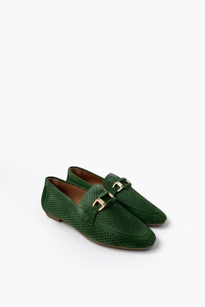 PUNCTURED SUEDE LOAFERS - SHOES - SCAPA FASHION - SCAPA OFFICIAL