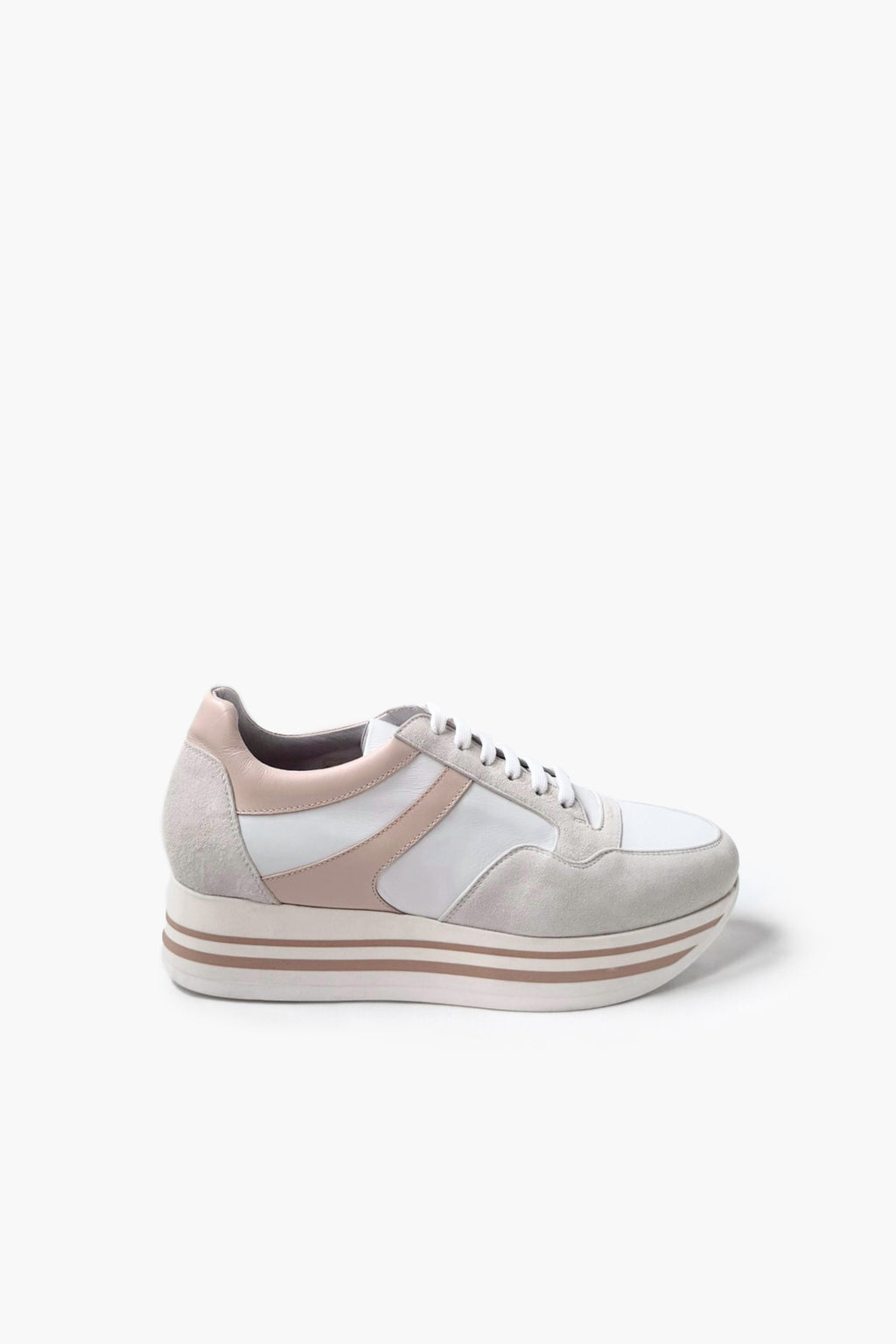 LEATHER SNEAKERS WITH SUEDE ACCENTS - SHOES - SCAPA FASHION - SCAPA OFFICIAL