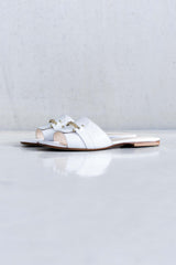 LEATHER SLIPPER WITH FINE BUCKLE - SHOES - SCAPA FASHION - SCAPA OFFICIAL