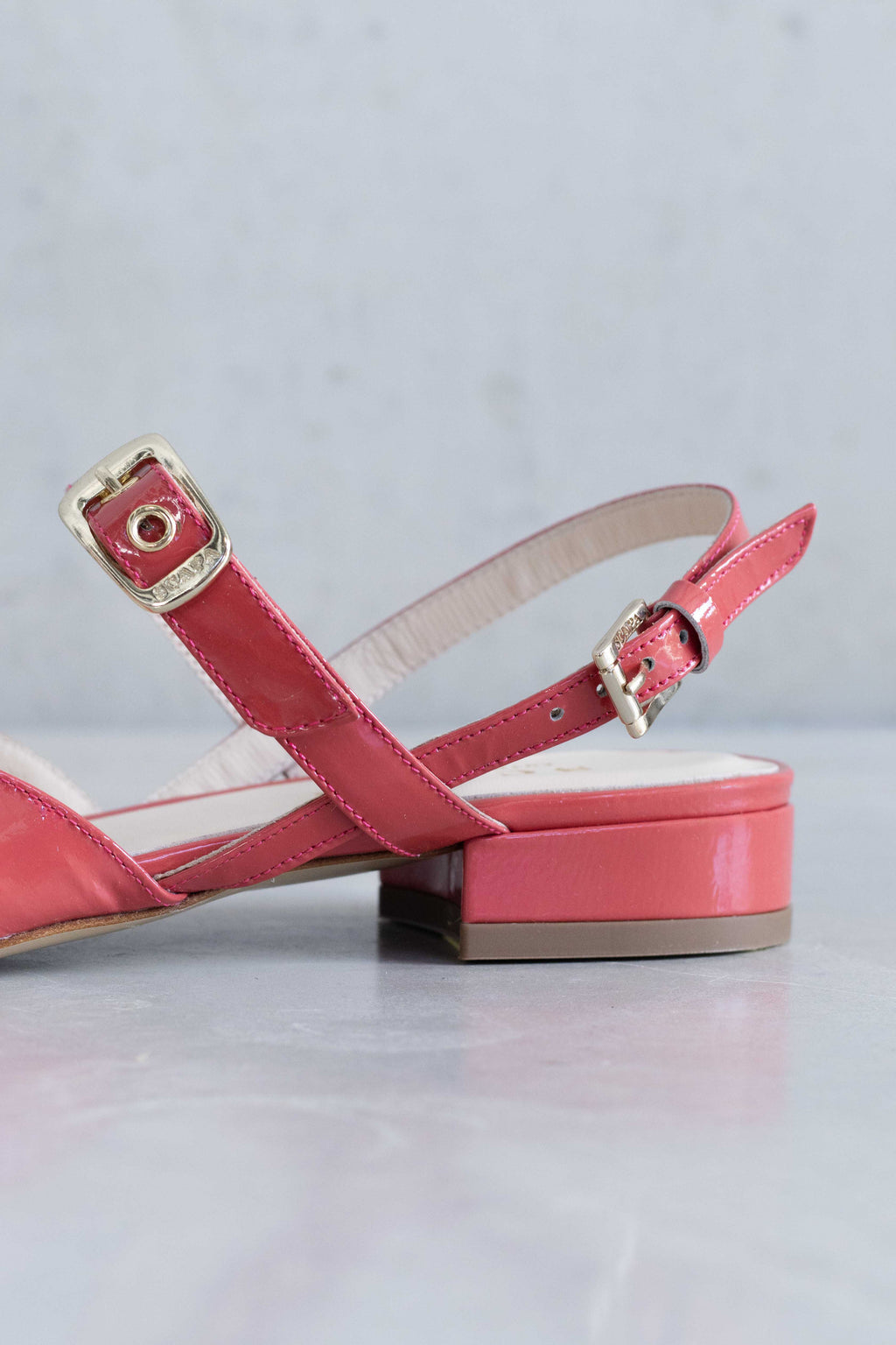GLOSSY LEATHER SLINGBACK - SKY/PINK/CORAILLE - SHOES - SCAPA FASHION - SCAPA OFFICIAL