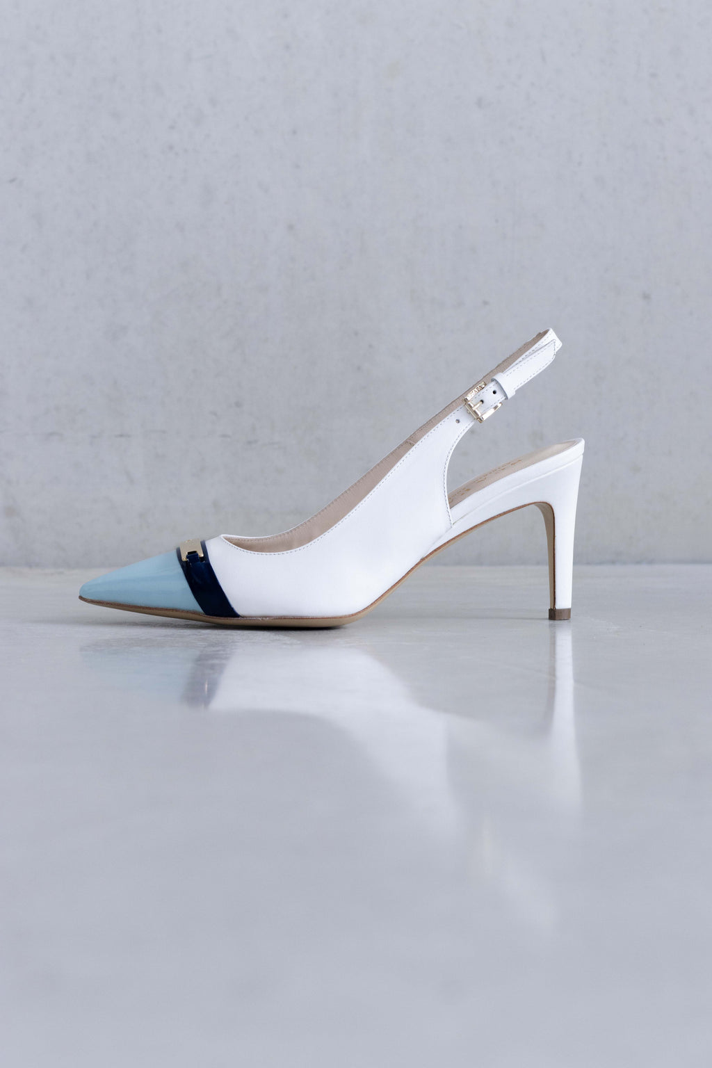 DETAILED TOE COLOURED SLINGBACK PUMP - SHOES - SCAPA FASHION - SCAPA OFFICIAL