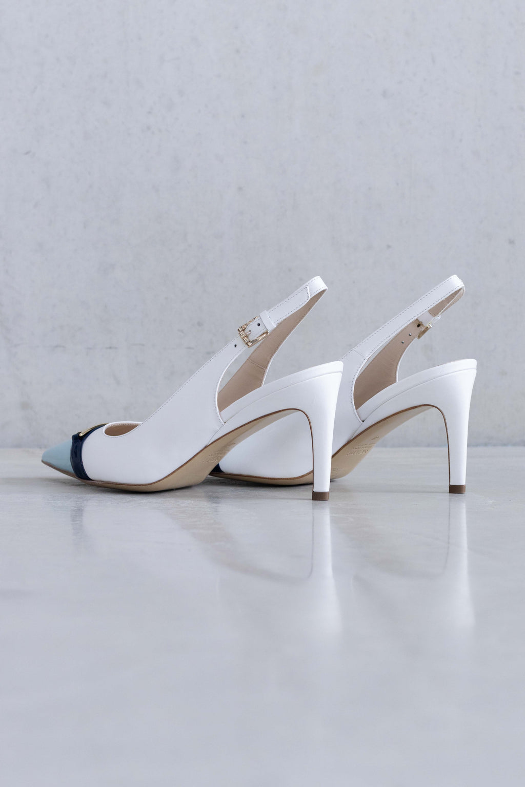 DETAILED TOE COLOURED SLINGBACK PUMP - SHOES - SCAPA FASHION - SCAPA OFFICIAL