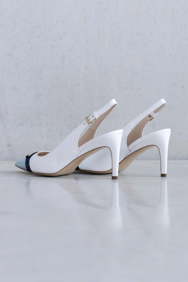 DETAILED TOE COLOURED SLINGBACK PUMP - SHOES - SCAPA FASHION - SCAPA OFFICIAL