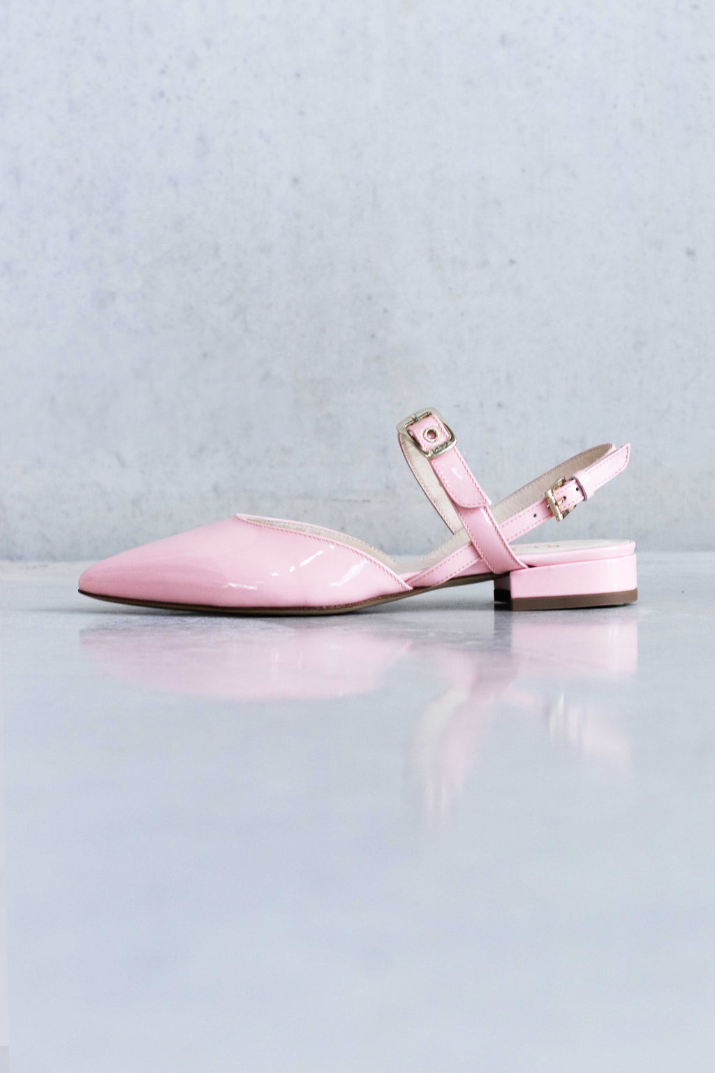 GLOSSY LEATHER SLINGBACK - SKY/PINK/CORAILLE - SHOES - SCAPA FASHION - SCAPA OFFICIAL
