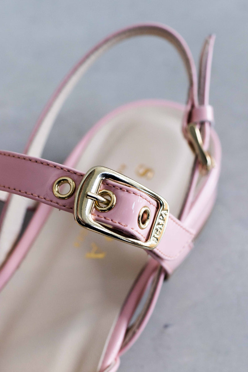 GLOSSY LEATHER SLINGBACK - SKY/PINK/CORAILLE - SHOES - SCAPA FASHION - SCAPA OFFICIAL