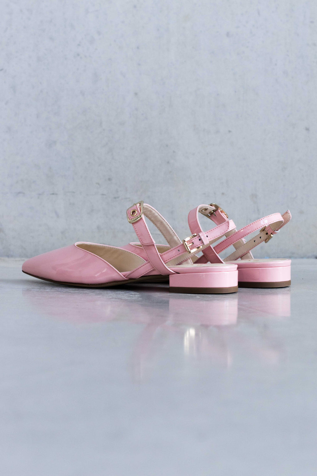 GLOSSY LEATHER SLINGBACK - SKY/PINK/CORAILLE - SHOES - SCAPA FASHION - SCAPA OFFICIAL