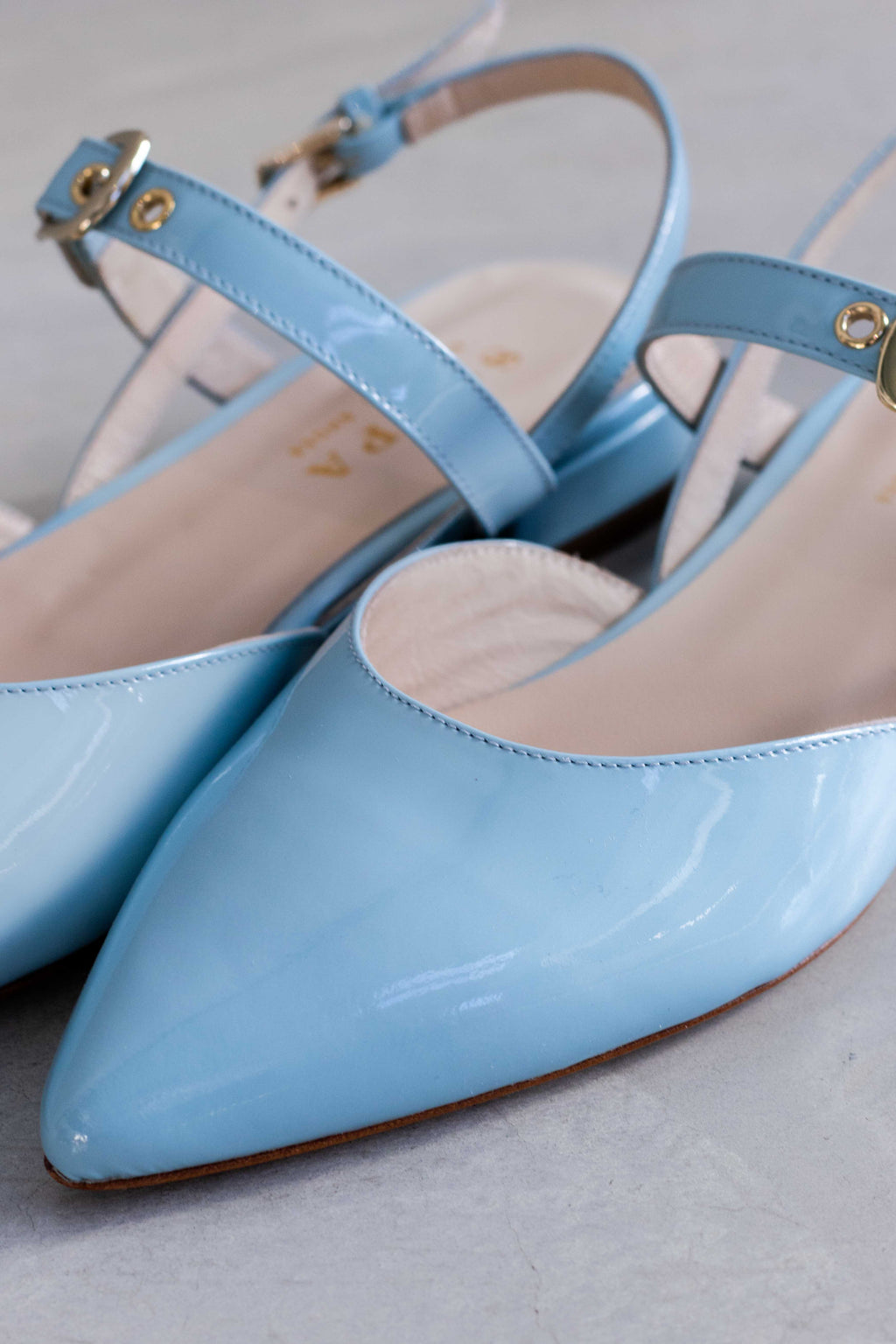 GLOSSY LEATHER SLINGBACK - SKY/PINK/CORAILLE - SHOES - SCAPA FASHION - SCAPA OFFICIAL