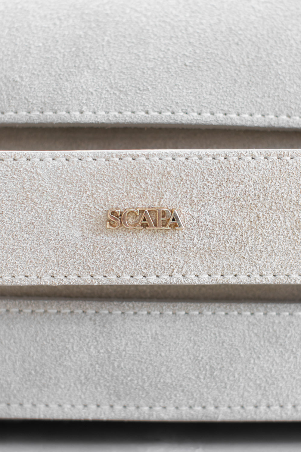 SUEDE CLUTCH - DK BEIGE AND SAND - BAGS - SCAPA FASHION - SCAPA OFFICIAL