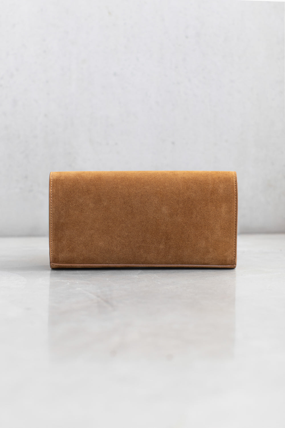 SUEDE CLUTCH - DK BEIGE AND SAND - BAGS - SCAPA FASHION - SCAPA OFFICIAL