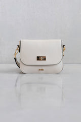TEXTURED LEATHER CROSSBODY BAG - OFF-WHITE - BAGS - SCAPA FASHION - SCAPA OFFICIAL
