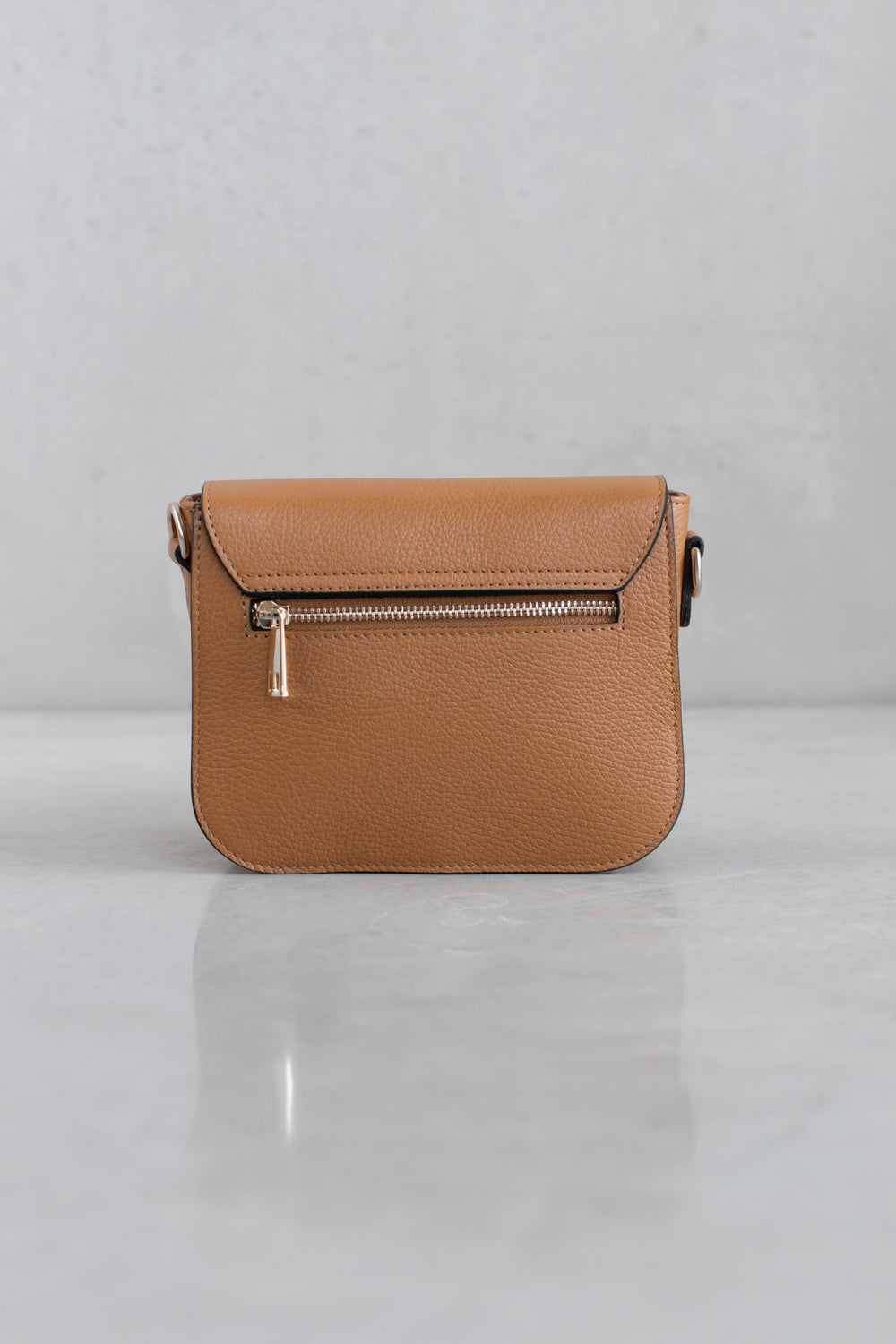 TEXTURED LEATHER CROSSBODY BAG - OFF-WHITE - BAGS - SCAPA FASHION - SCAPA OFFICIAL