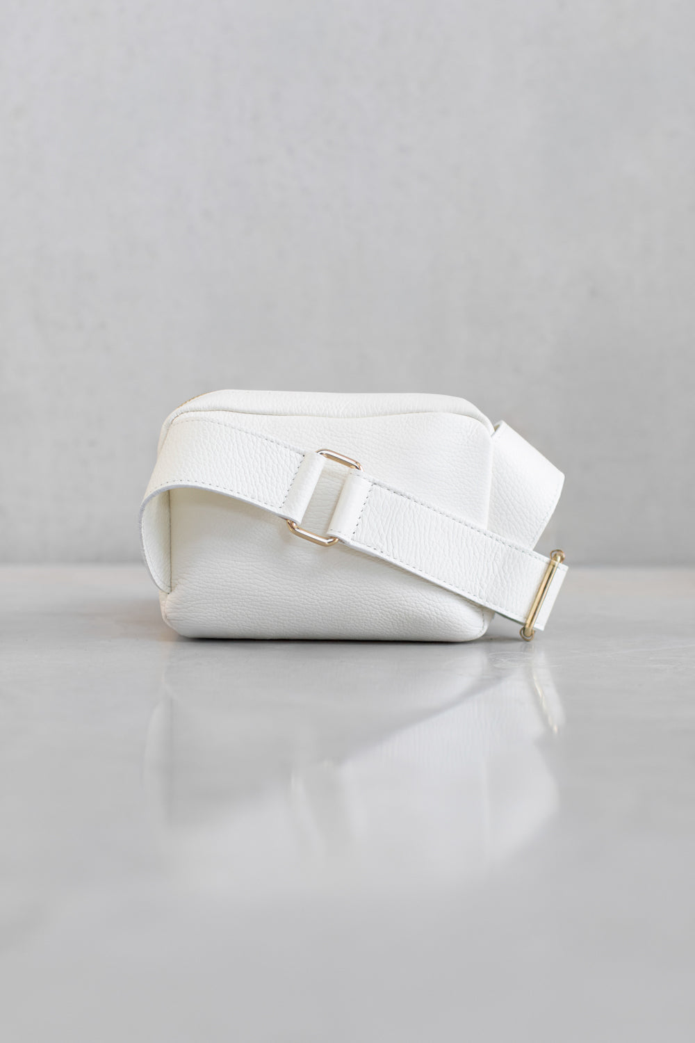 LEATHER CROSS BODY PUMA - OFF WHITE/IVORY/CHOCOLATE - BAGS - SCAPA FASHION - SCAPA OFFICIAL