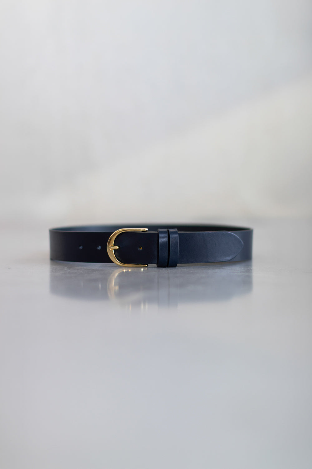 LEATHER BELT TORI - NAVY - ACCESSOIRES - SCAPA FASHION - SCAPA OFFICIAL