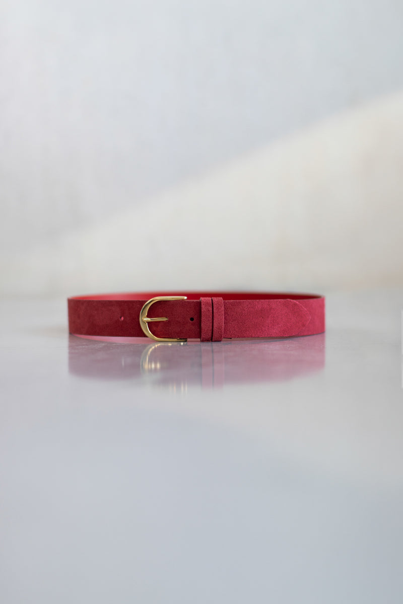 SUEDE BELT TORI - OFF WHITE/BEIGE/LIGHT PINK/WINE - ACCESSOIRES - SCAPA FASHION - SCAPA OFFICIAL