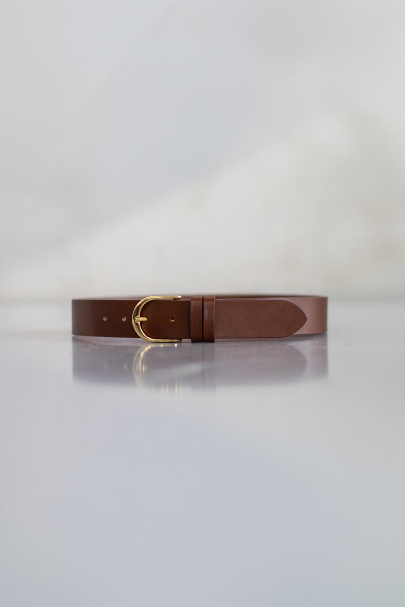 LEATHER BELT TORI - NAY/CHOCOLATE/CAMEL - ACCESSOIRES - SCAPA FASHION - SCAPA OFFICIAL