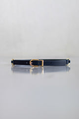 LEATHER BELT LOUISE - NAVY - ACCESSOIRES - SCAPA FASHION - SCAPA OFFICIAL