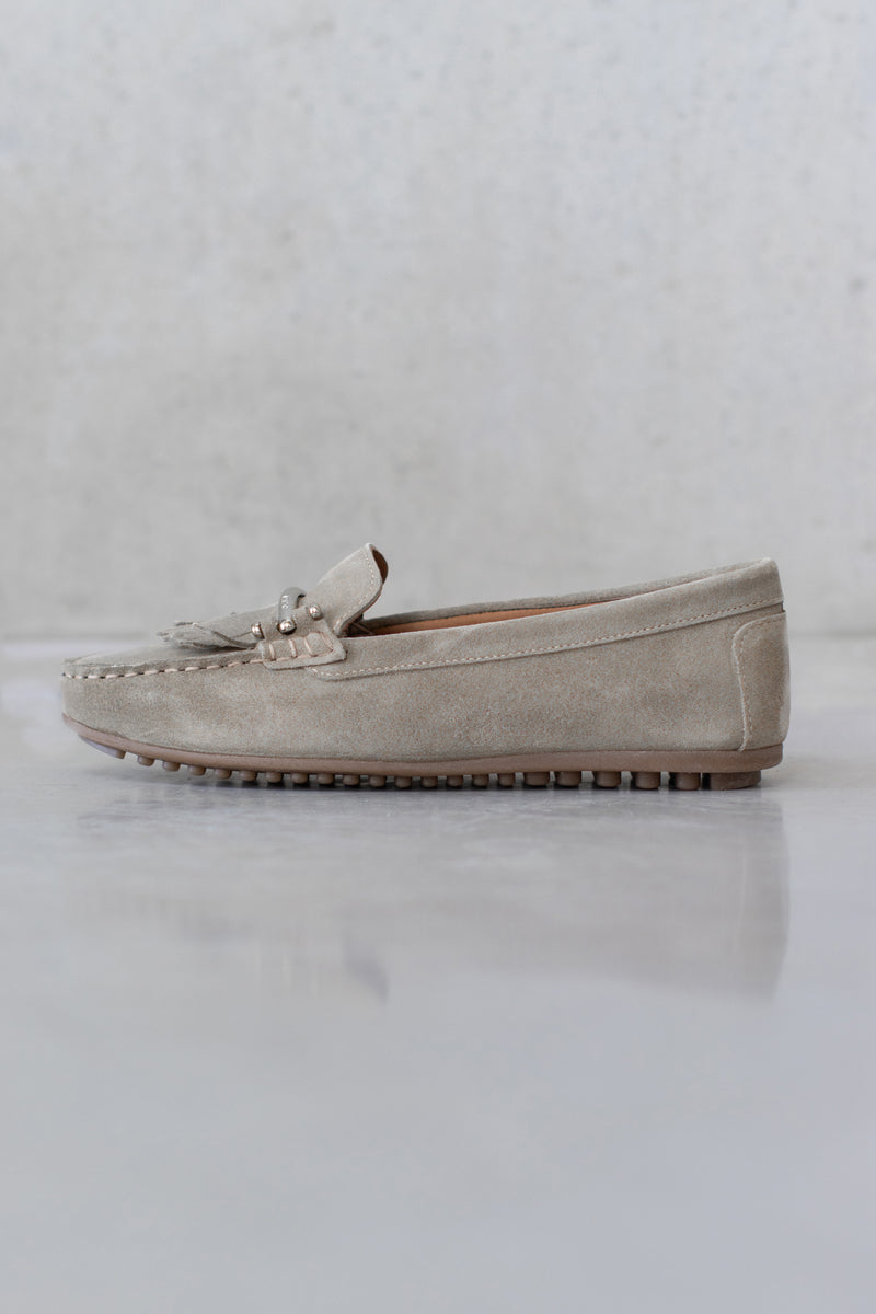 SUEDE MOCCASIN - COGNAC & SAND - SHOES - SCAPA FASHION - SCAPA OFFICIAL
