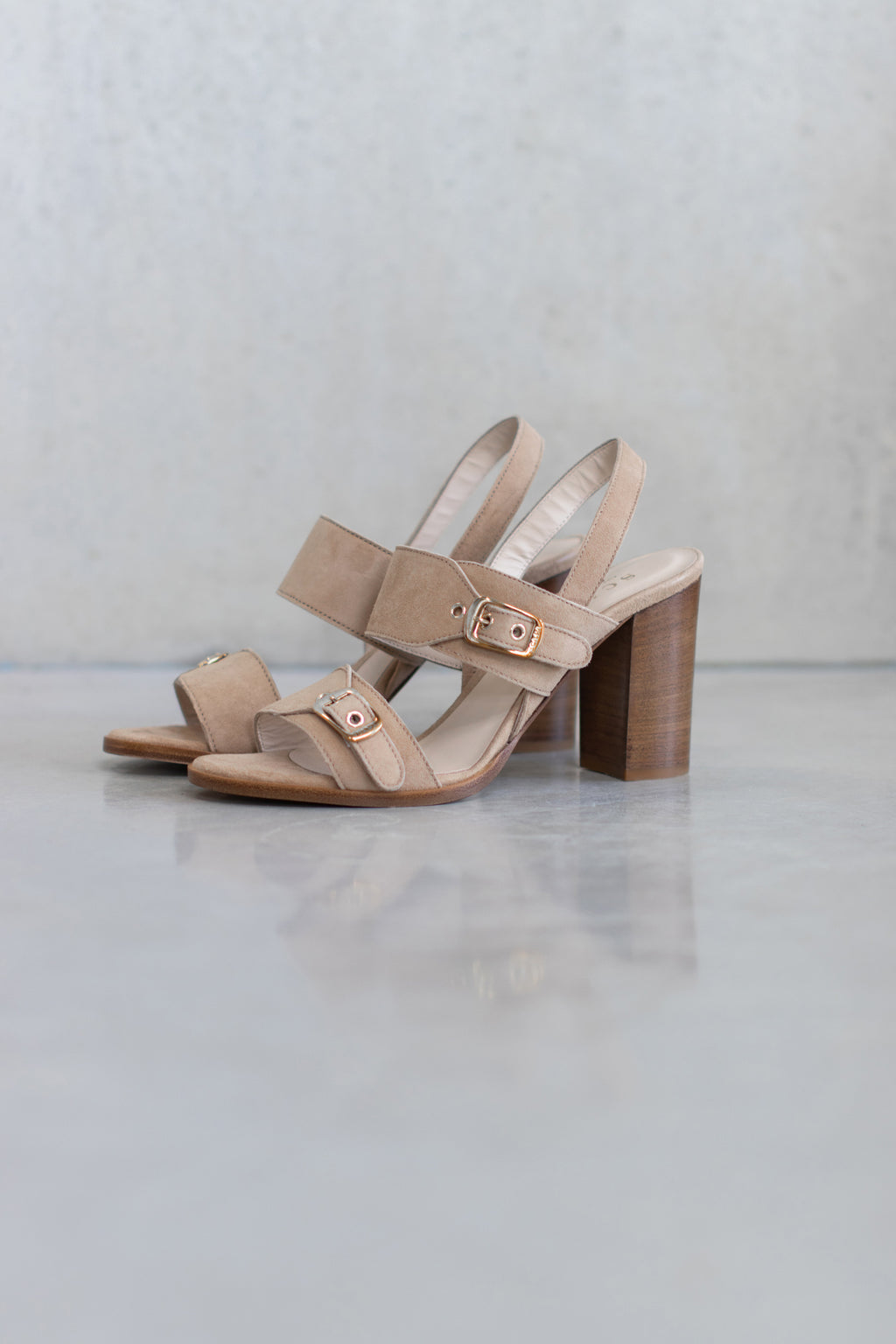 LEATHER HIGH HEELS SANDAL - SAND - SHOES - SCAPA FASHION - SCAPA OFFICIAL