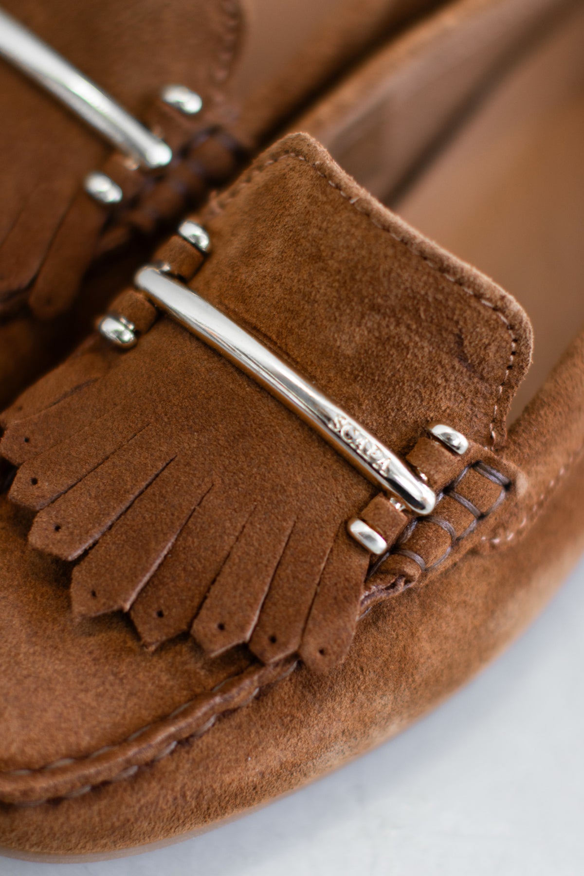 SUEDE MOCCASIN - COGNAC & SAND - SHOES - SCAPA FASHION - SCAPA OFFICIAL