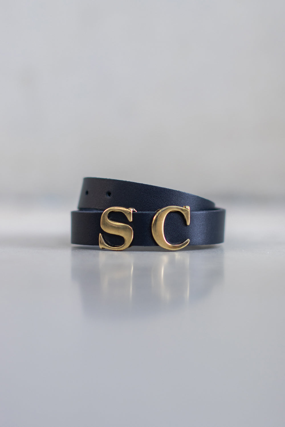 Trevor leather bracelet - Navy - ACCESSOIRES - SCAPA FASHION - SCAPA OFFICIAL