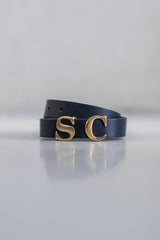 Trevor leather bracelet - Navy - ACCESSOIRES - SCAPA FASHION - SCAPA OFFICIAL