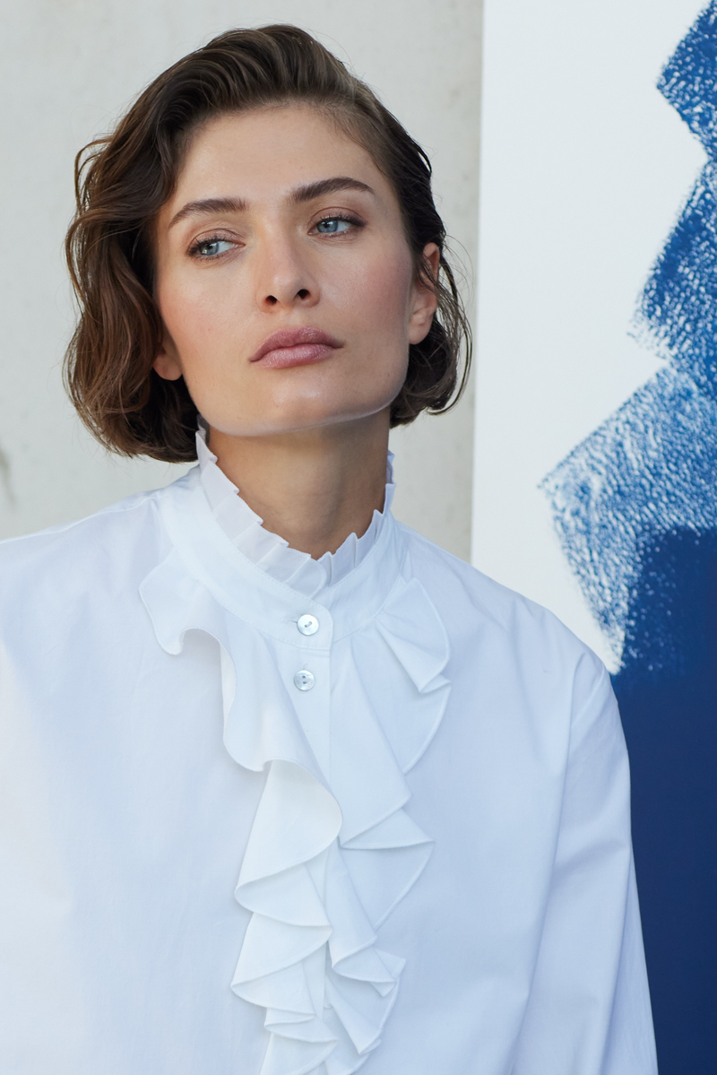 SCAPA - SHIRT - CLAUDETTE - COTTON RUFFLED