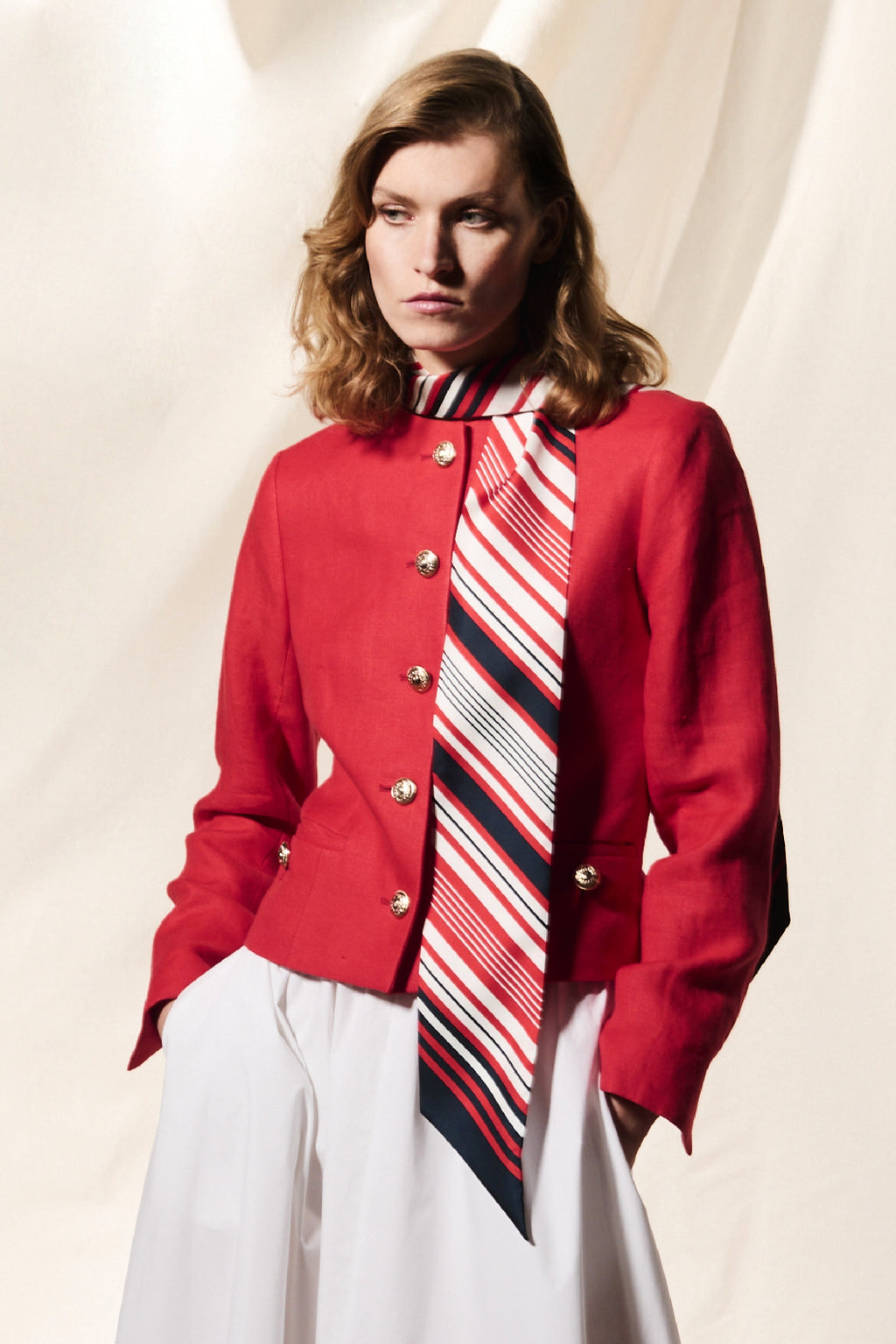 ITALIAN LINEN JACKET FIONA - JACKETS - SCAPA FASHION - SCAPA OFFICIAL